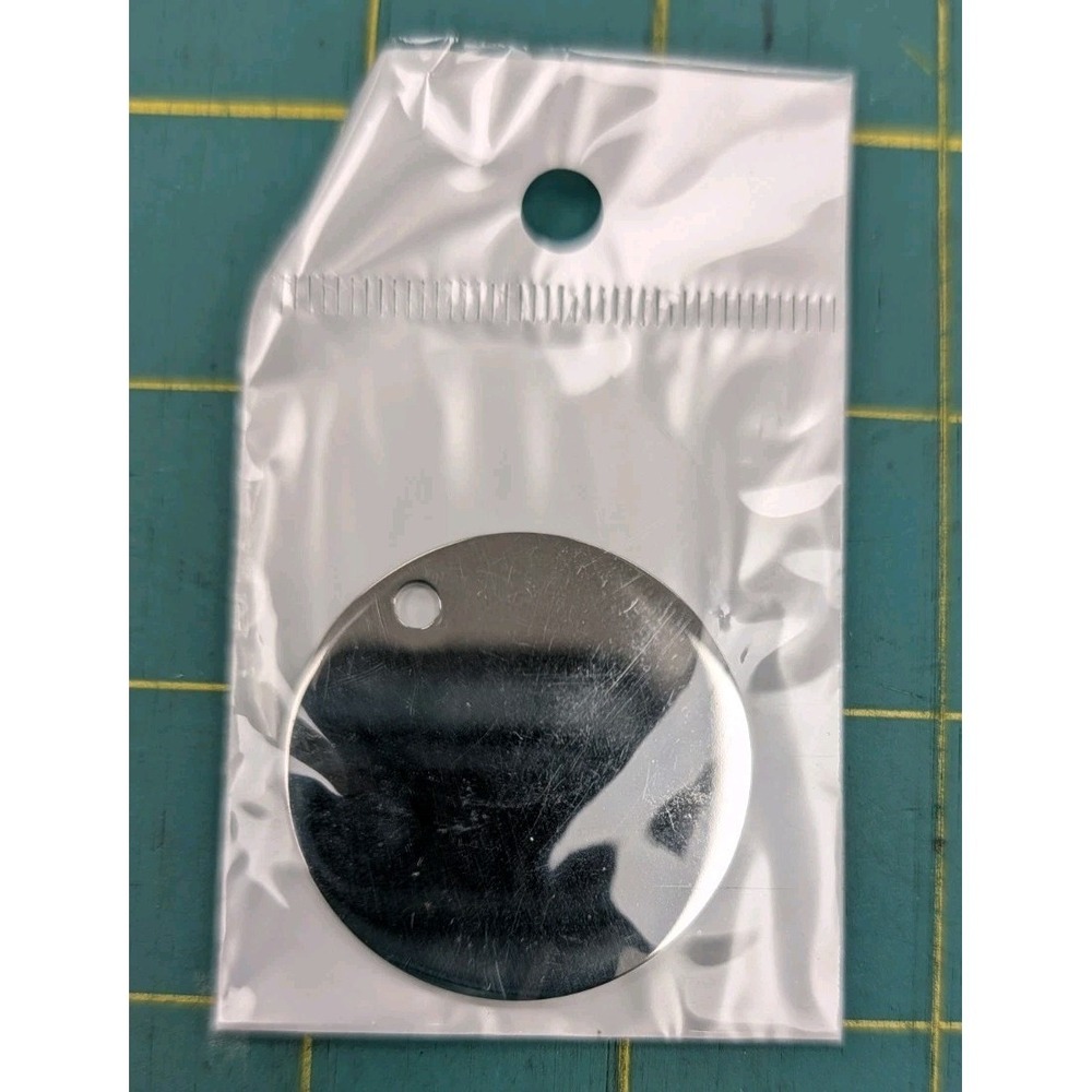 10 Stainless Steel Round Font Fixation Brand Metal Size‎ 1.25 " With Hole NEW - Picture 3 of 5